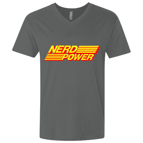 T-Shirts Heavy Metal / X-Small Nerd Power Men's Premium V-Neck