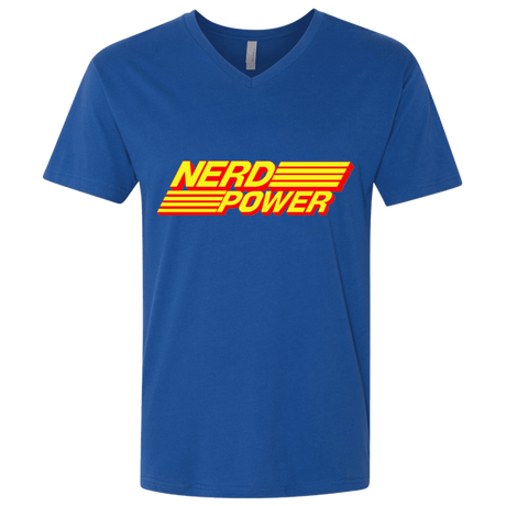 T-Shirts Royal / X-Small Nerd Power Men's Premium V-Neck