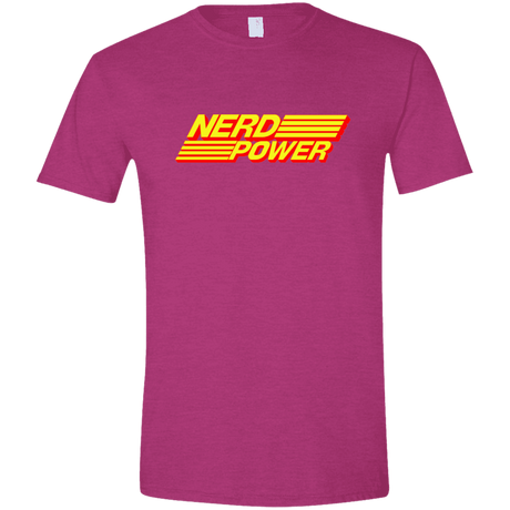T-Shirts Antique Heliconia / S Nerd Power Men's Semi-Fitted Softstyle