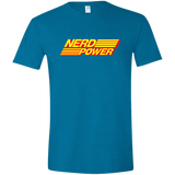 T-Shirts Antique Sapphire / S Nerd Power Men's Semi-Fitted Softstyle
