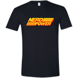 T-Shirts Black / X-Small Nerd Power Men's Semi-Fitted Softstyle