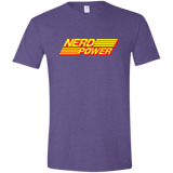 T-Shirts Heather Purple / S Nerd Power Men's Semi-Fitted Softstyle