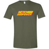 T-Shirts Military Green / S Nerd Power Men's Semi-Fitted Softstyle