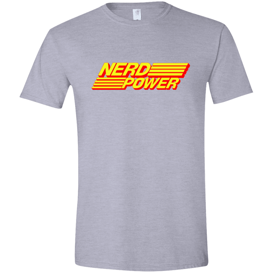 T-Shirts Sport Grey / X-Small Nerd Power Men's Semi-Fitted Softstyle