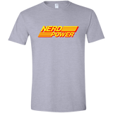 T-Shirts Sport Grey / X-Small Nerd Power Men's Semi-Fitted Softstyle
