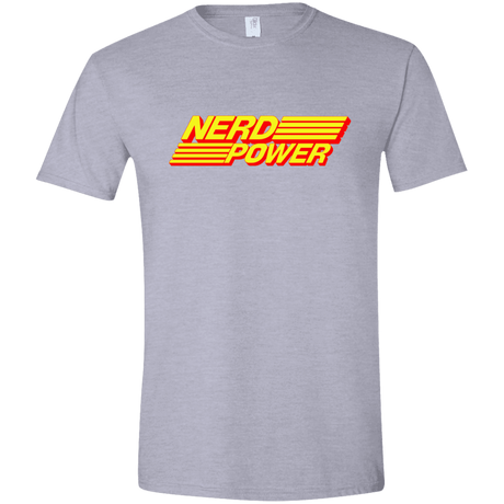 T-Shirts Sport Grey / X-Small Nerd Power Men's Semi-Fitted Softstyle