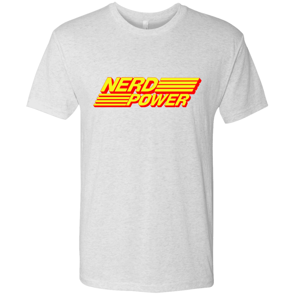 T-Shirts Heather White / S Nerd Power Men's Triblend T-Shirt