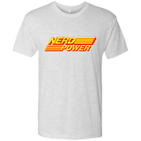 T-Shirts Heather White / S Nerd Power Men's Triblend T-Shirt