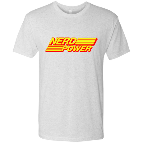 T-Shirts Heather White / S Nerd Power Men's Triblend T-Shirt