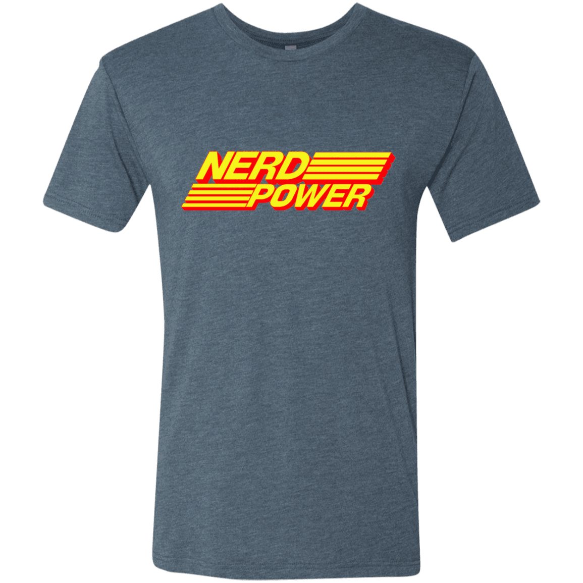 T-Shirts Indigo / S Nerd Power Men's Triblend T-Shirt