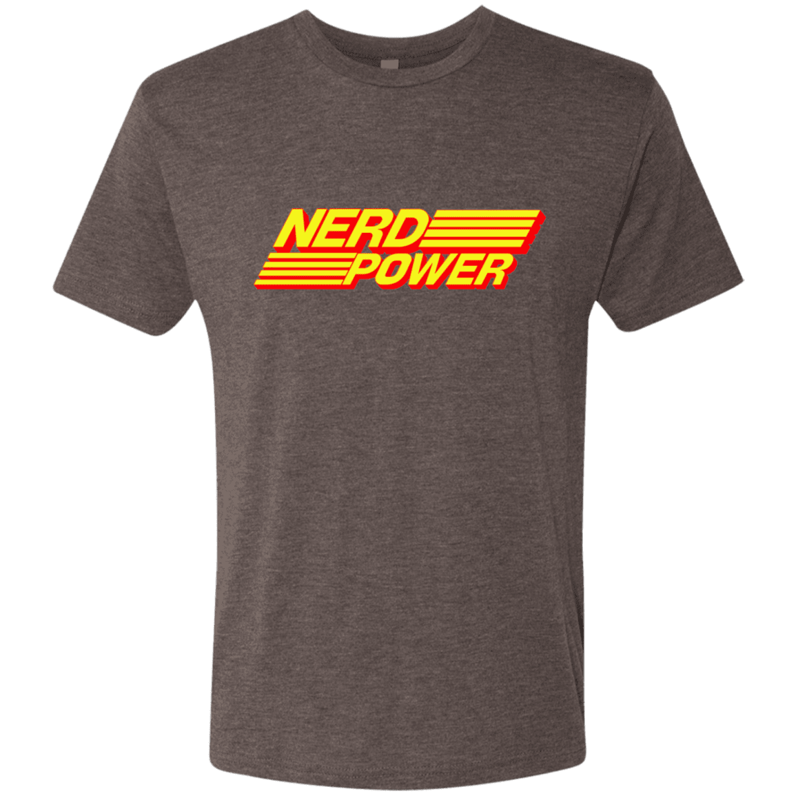 T-Shirts Macchiato / S Nerd Power Men's Triblend T-Shirt