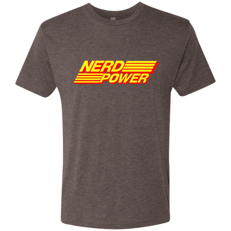 T-Shirts Macchiato / S Nerd Power Men's Triblend T-Shirt