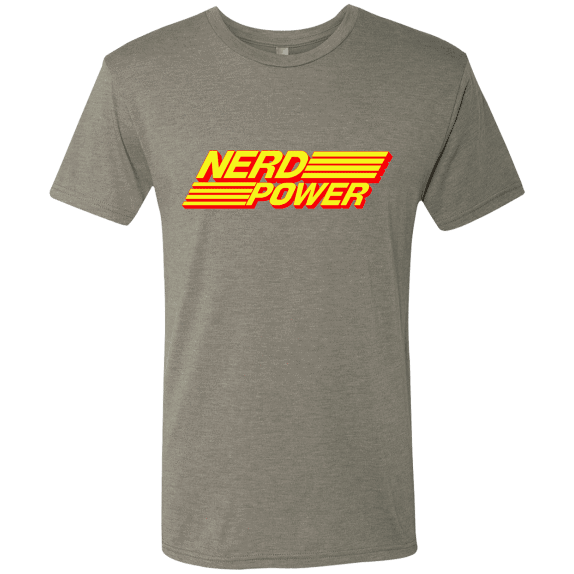 T-Shirts Venetian Grey / S Nerd Power Men's Triblend T-Shirt