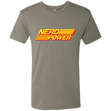 T-Shirts Venetian Grey / S Nerd Power Men's Triblend T-Shirt