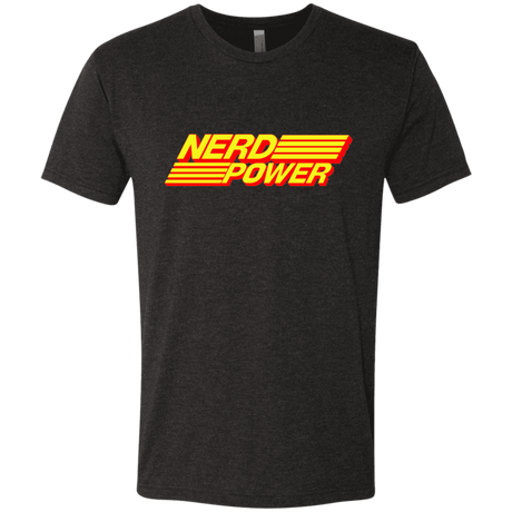 T-Shirts Vintage Black / S Nerd Power Men's Triblend T-Shirt