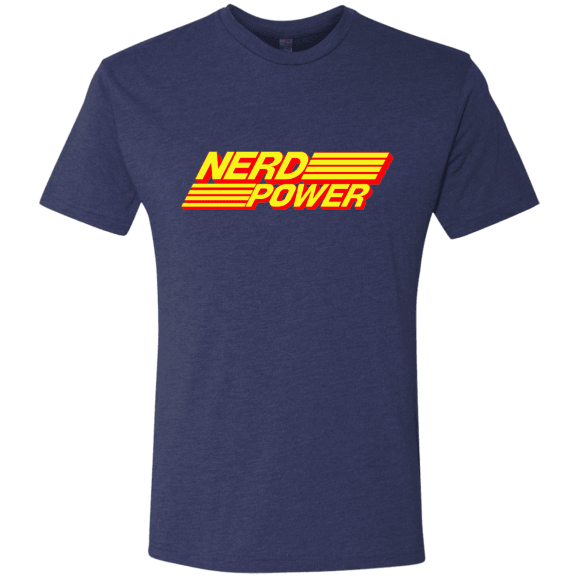 T-Shirts Vintage Navy / S Nerd Power Men's Triblend T-Shirt