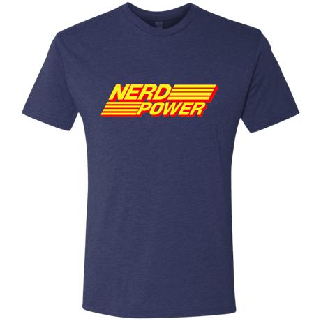T-Shirts Vintage Navy / S Nerd Power Men's Triblend T-Shirt