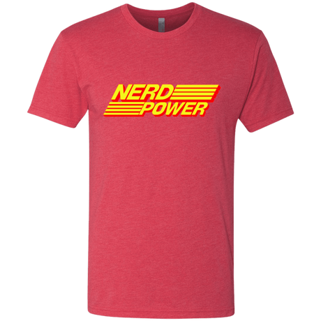 T-Shirts Vintage Red / S Nerd Power Men's Triblend T-Shirt