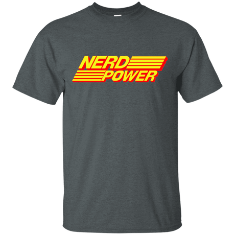 T-Shirts Dark Heather / S Nerd Power T-Shirt