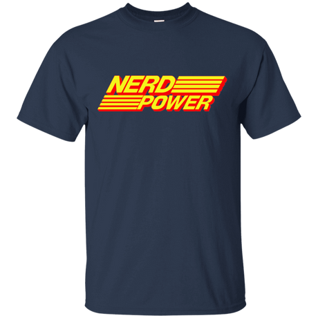 T-Shirts Navy / S Nerd Power T-Shirt