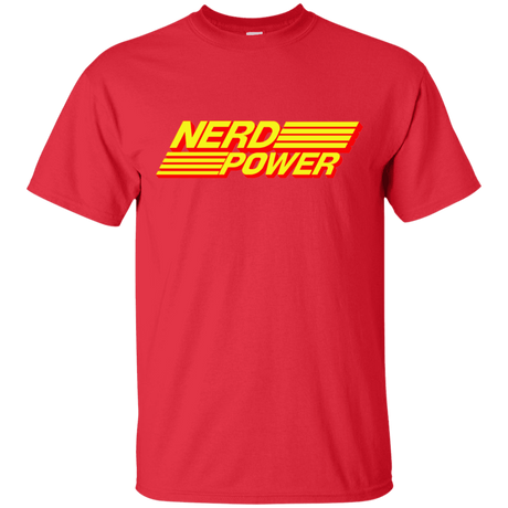 T-Shirts Red / S Nerd Power T-Shirt