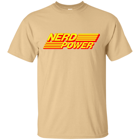 T-Shirts Vegas Gold / S Nerd Power T-Shirt