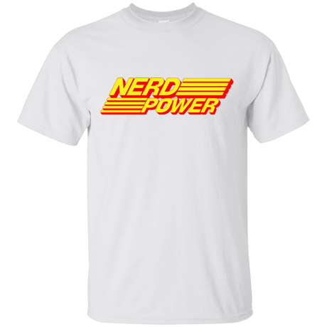 T-Shirts White / S Nerd Power T-Shirt