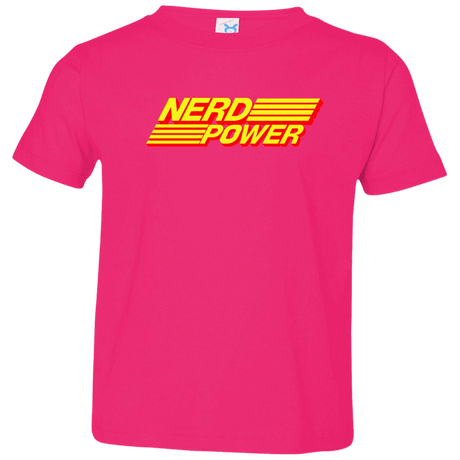 T-Shirts Hot Pink / 2T Nerd Power Toddler Premium T-Shirt