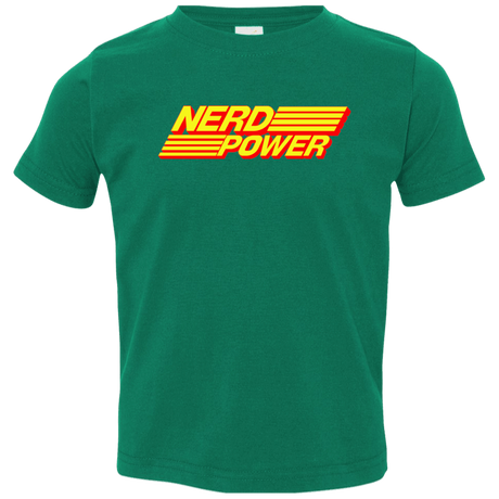 T-Shirts Kelly / 2T Nerd Power Toddler Premium T-Shirt