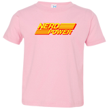 T-Shirts Pink / 2T Nerd Power Toddler Premium T-Shirt