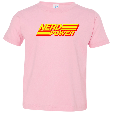 T-Shirts Pink / 2T Nerd Power Toddler Premium T-Shirt