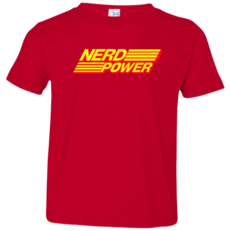 T-Shirts Red / 2T Nerd Power Toddler Premium T-Shirt