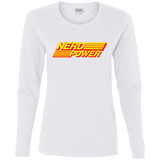 T-Shirts White / S Nerd Power Women's Long Sleeve T-Shirt