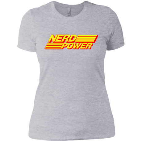 T-Shirts Heather Grey / X-Small Nerd Power Women's Premium T-Shirt