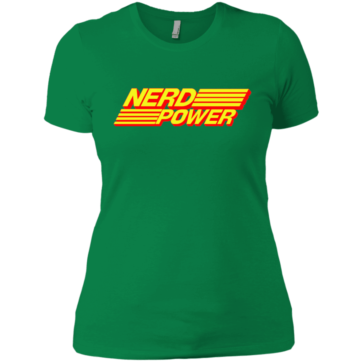 T-Shirts Kelly Green / X-Small Nerd Power Women's Premium T-Shirt