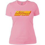 T-Shirts Light Pink / X-Small Nerd Power Women's Premium T-Shirt
