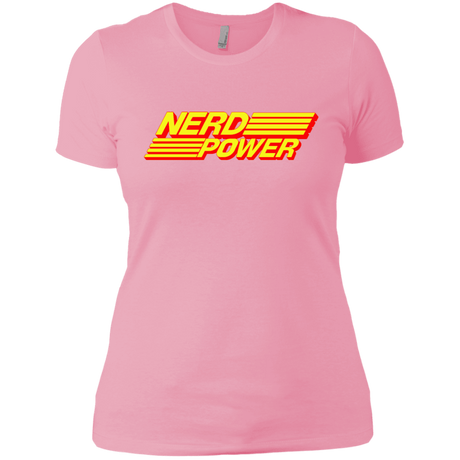 T-Shirts Light Pink / X-Small Nerd Power Women's Premium T-Shirt