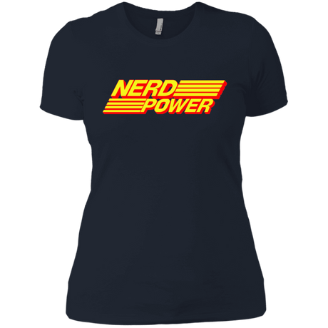T-Shirts Midnight Navy / X-Small Nerd Power Women's Premium T-Shirt