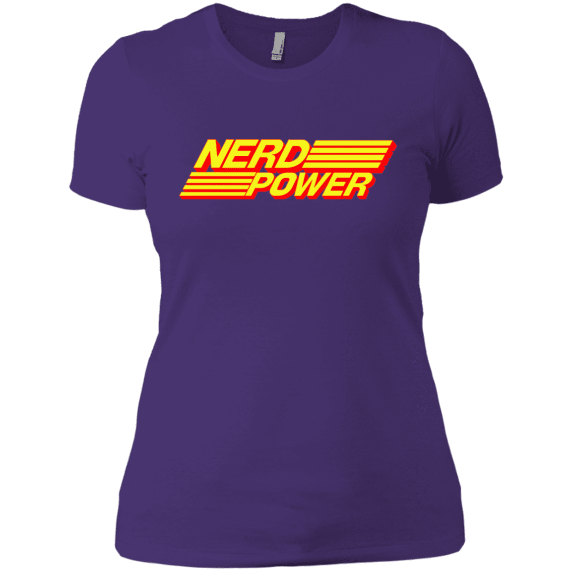 T-Shirts Purple Rush/ / X-Small Nerd Power Women's Premium T-Shirt