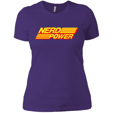 T-Shirts Purple Rush/ / X-Small Nerd Power Women's Premium T-Shirt