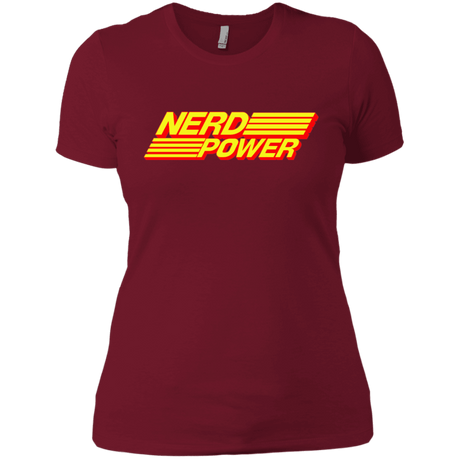 T-Shirts Scarlet / S Nerd Power Women's Premium T-Shirt