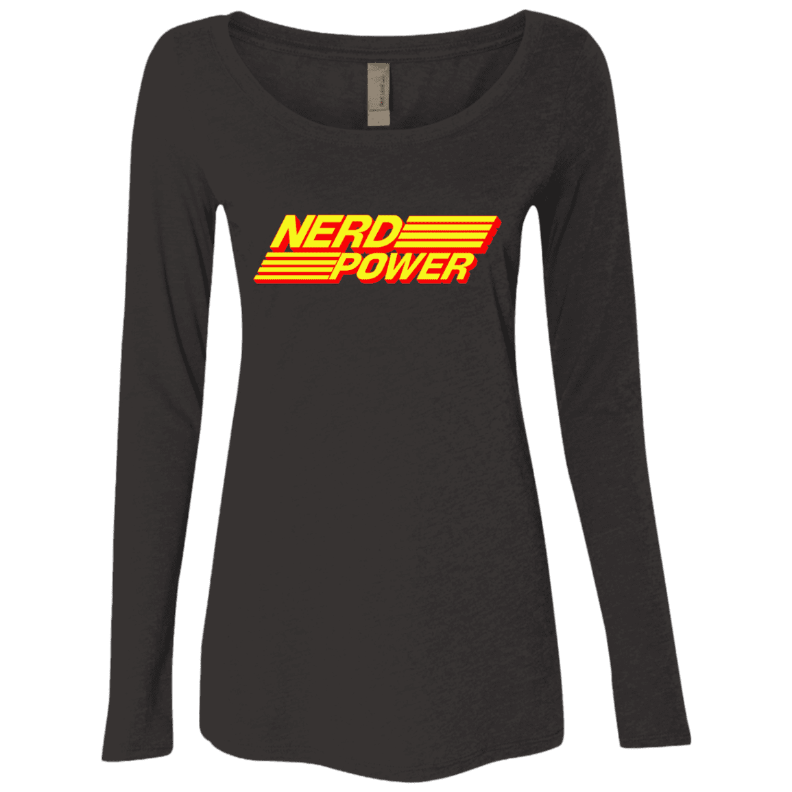 T-Shirts Vintage Black / S Nerd Power Women's Triblend Long Sleeve Shirt