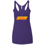 T-Shirts Purple Rush / X-Small Nerd Power Women's Triblend Racerback Tank