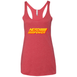 T-Shirts Vintage Red / X-Small Nerd Power Women's Triblend Racerback Tank