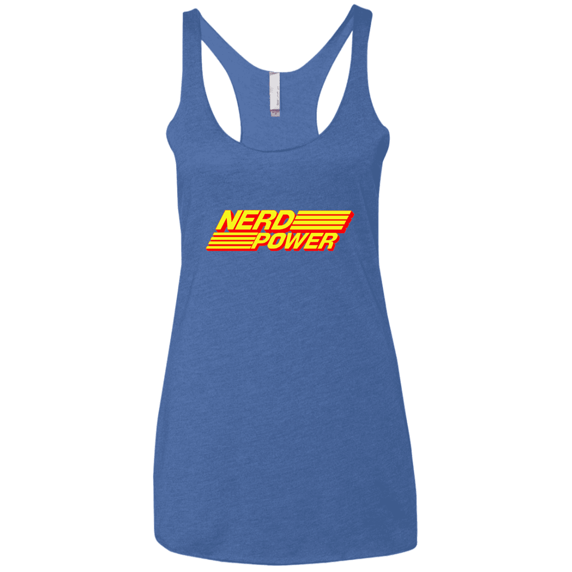 T-Shirts Vintage Royal / X-Small Nerd Power Women's Triblend Racerback Tank