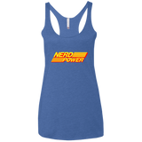 T-Shirts Vintage Royal / X-Small Nerd Power Women's Triblend Racerback Tank