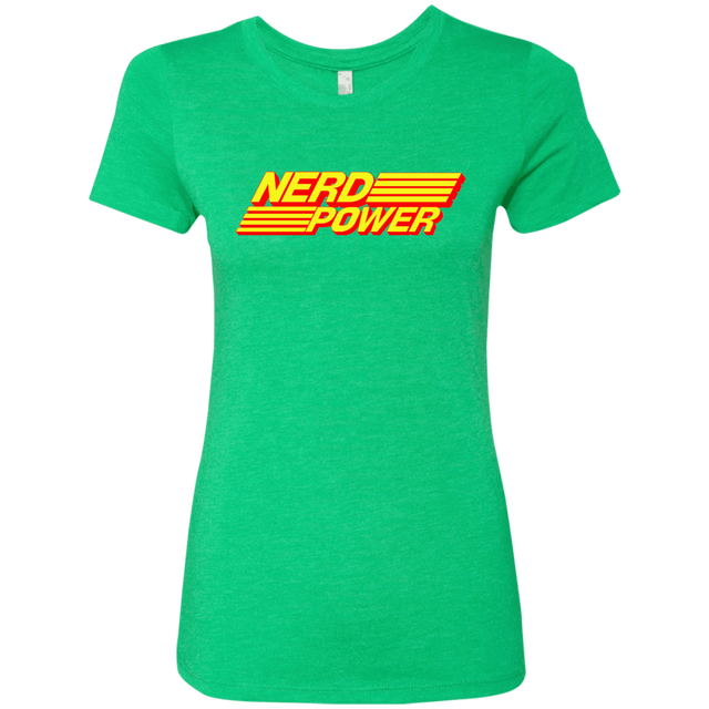 T-Shirts Envy / S Nerd Power Women's Triblend T-Shirt