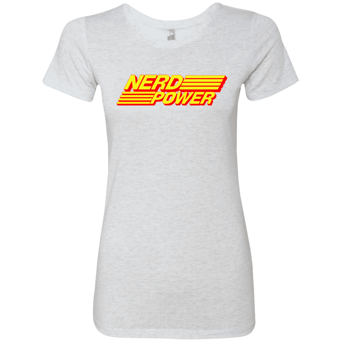 T-Shirts Heather White / S Nerd Power Women's Triblend T-Shirt