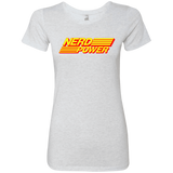 T-Shirts Heather White / S Nerd Power Women's Triblend T-Shirt