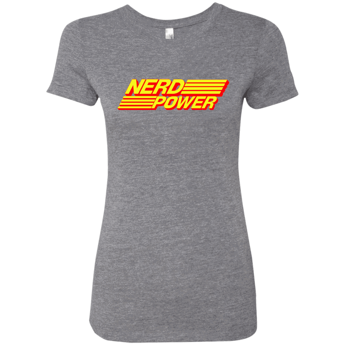 T-Shirts Premium Heather / S Nerd Power Women's Triblend T-Shirt